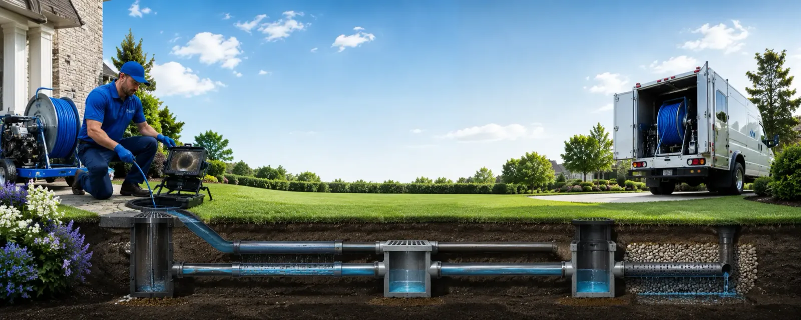 Outdoor drain cleaning information for Kegley, WV